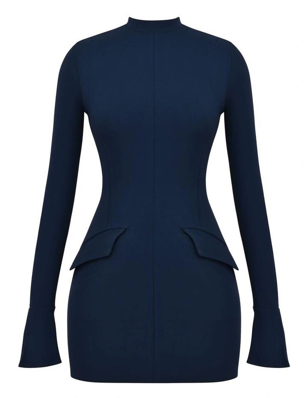 House Of Cb Mahalia Mini Dress - M - Navy